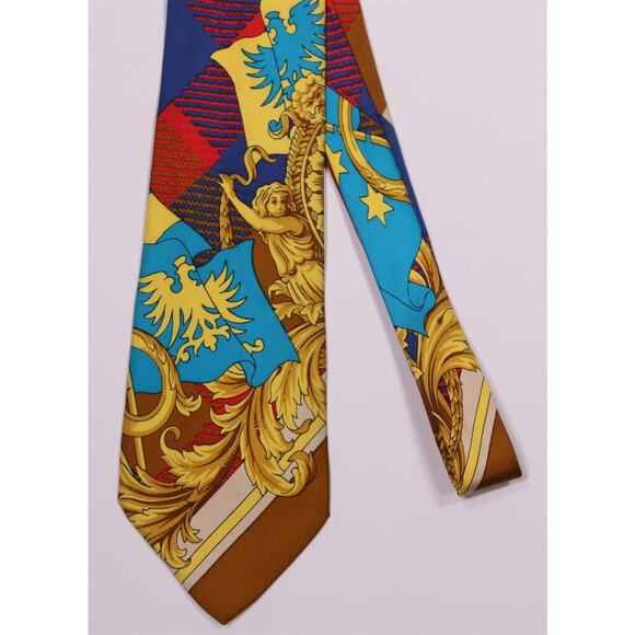 Gianni Versace Vintage 90's Silk Baroque Necktie Tie - Picture 2 of 7